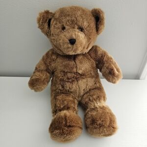 90s Build-A-Bear Workshop Dark Brown Teddy Bear 14" Plush Stuffed Animal